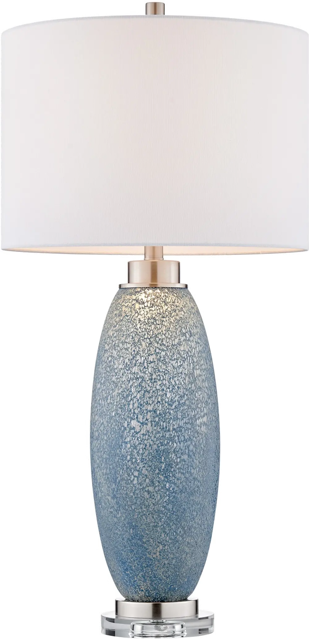 32.5 Inch Jecca Blue, White Table Lamp-1