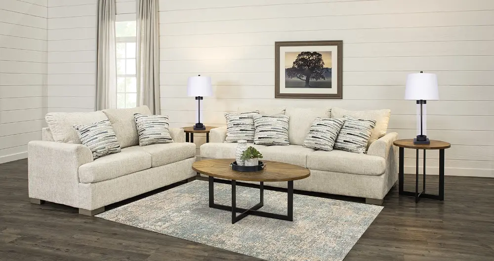 7PC/VILLA/CRM/SLTL Villa Cream 7 Piece Living Room Set-1