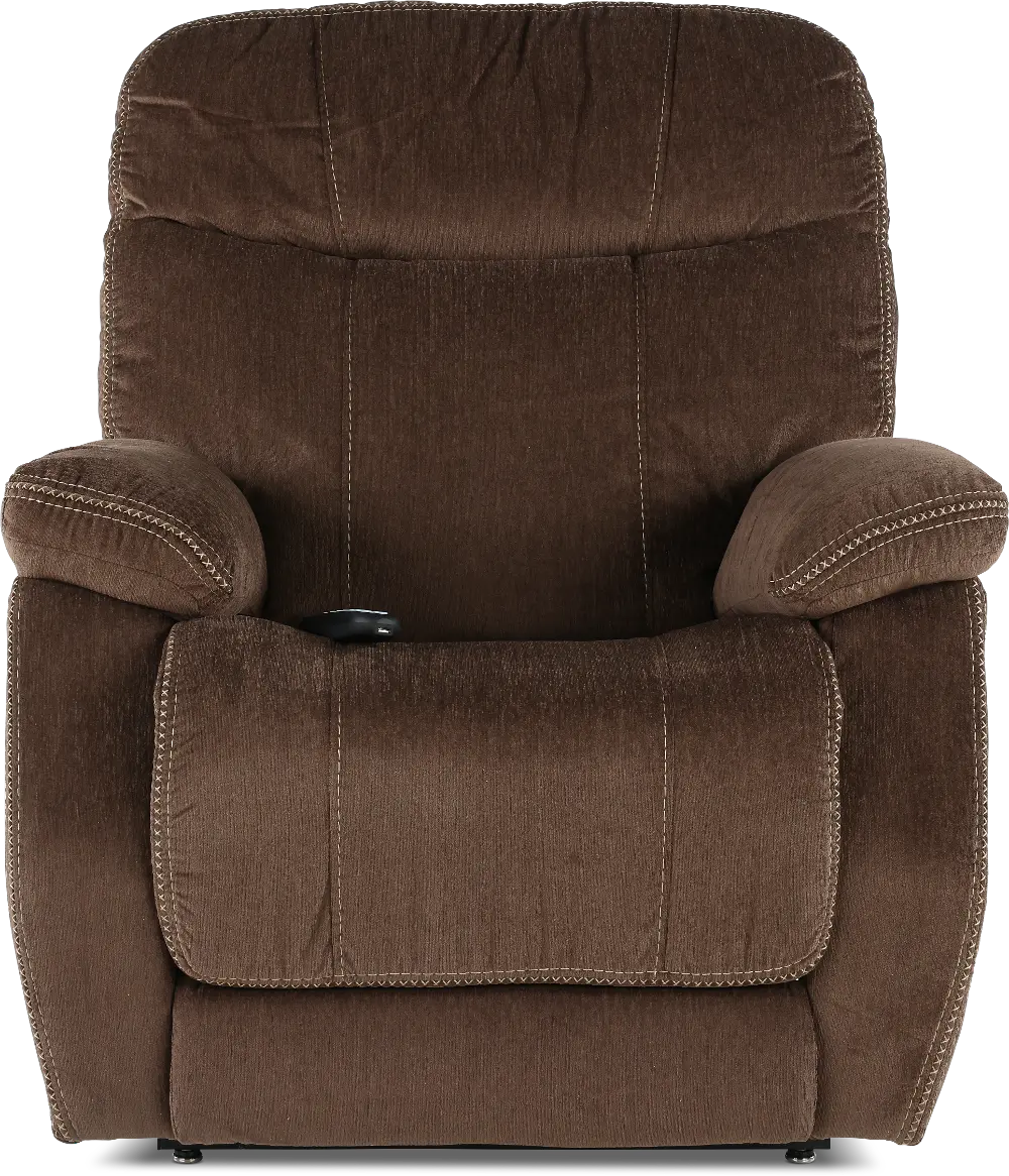 Velvety Mink Brown Power Lift Recliner-1