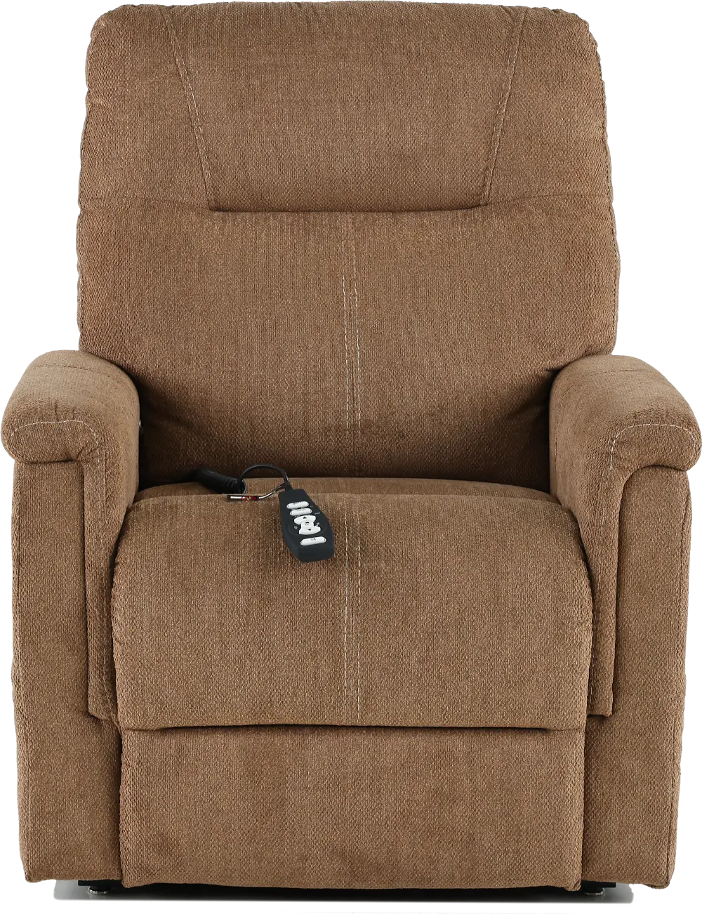 Dynamo Light Brown Power Lift Recliner with Heat and Massage-1