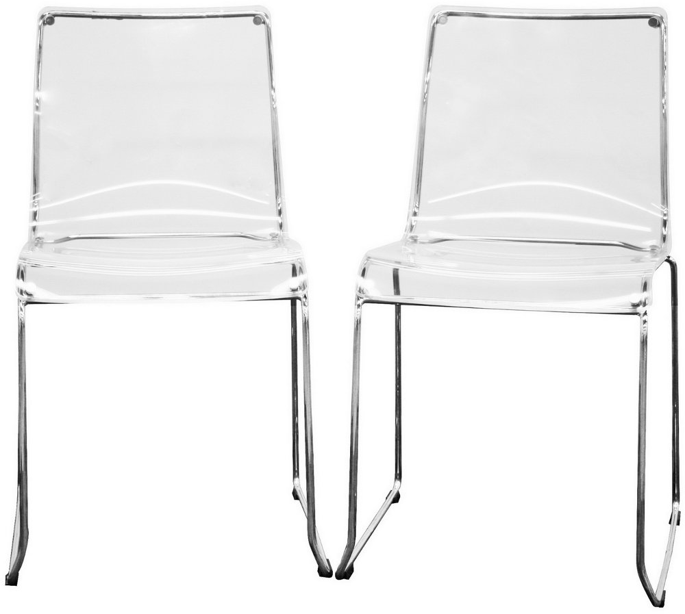 Lino Acrylic Dining Room Chair (Set of 2)