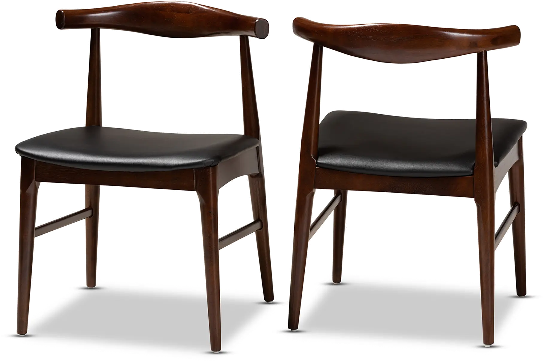 155-9546-RCW Eira Dark Brown Dining Room Chair (Set of 2) sku 155-9546-RCW