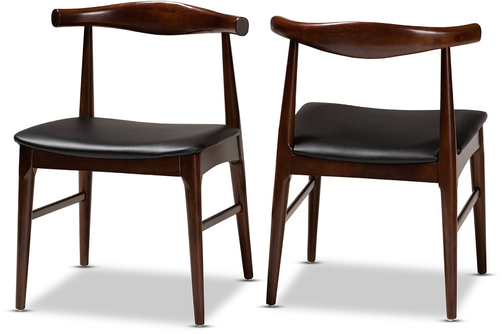 Eira Dark Brown Dining Room Chair (Set of 2)