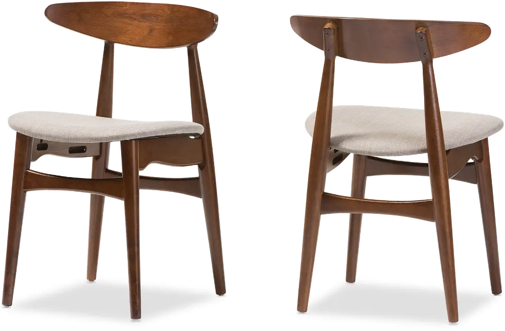 126-6939-RCW Flora Light Gray Dining Room Chair (Set of 2)-1