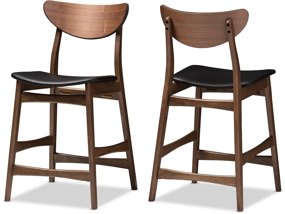 123-6800-RCW Lalina Brown Counter Height Stool (Set of 2)-1