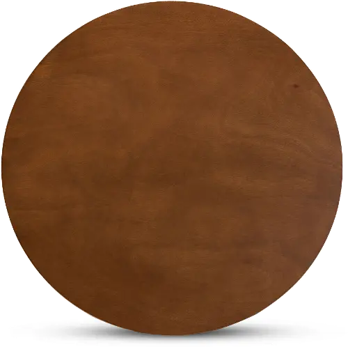 Baxton Studio Kenji Medium Brown Round Dining Room Table RC Willey