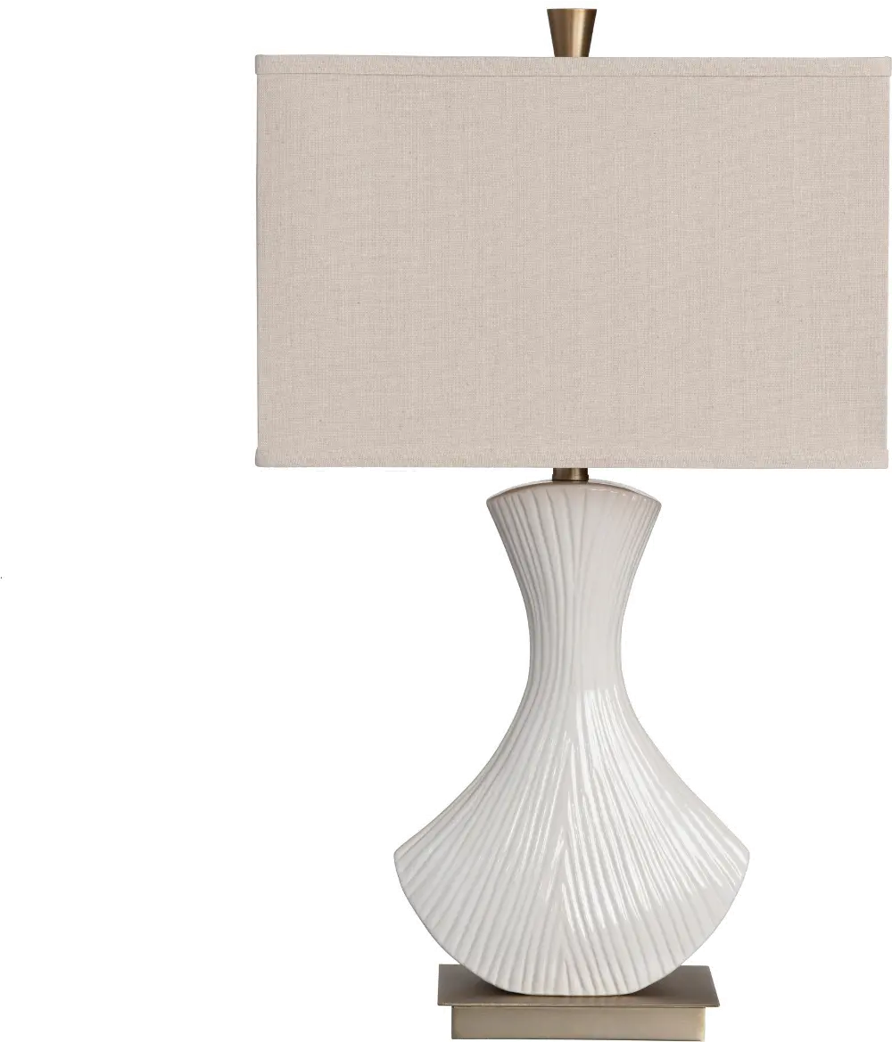 Lucia 30.5 Inch Ceramic White Lamp-1