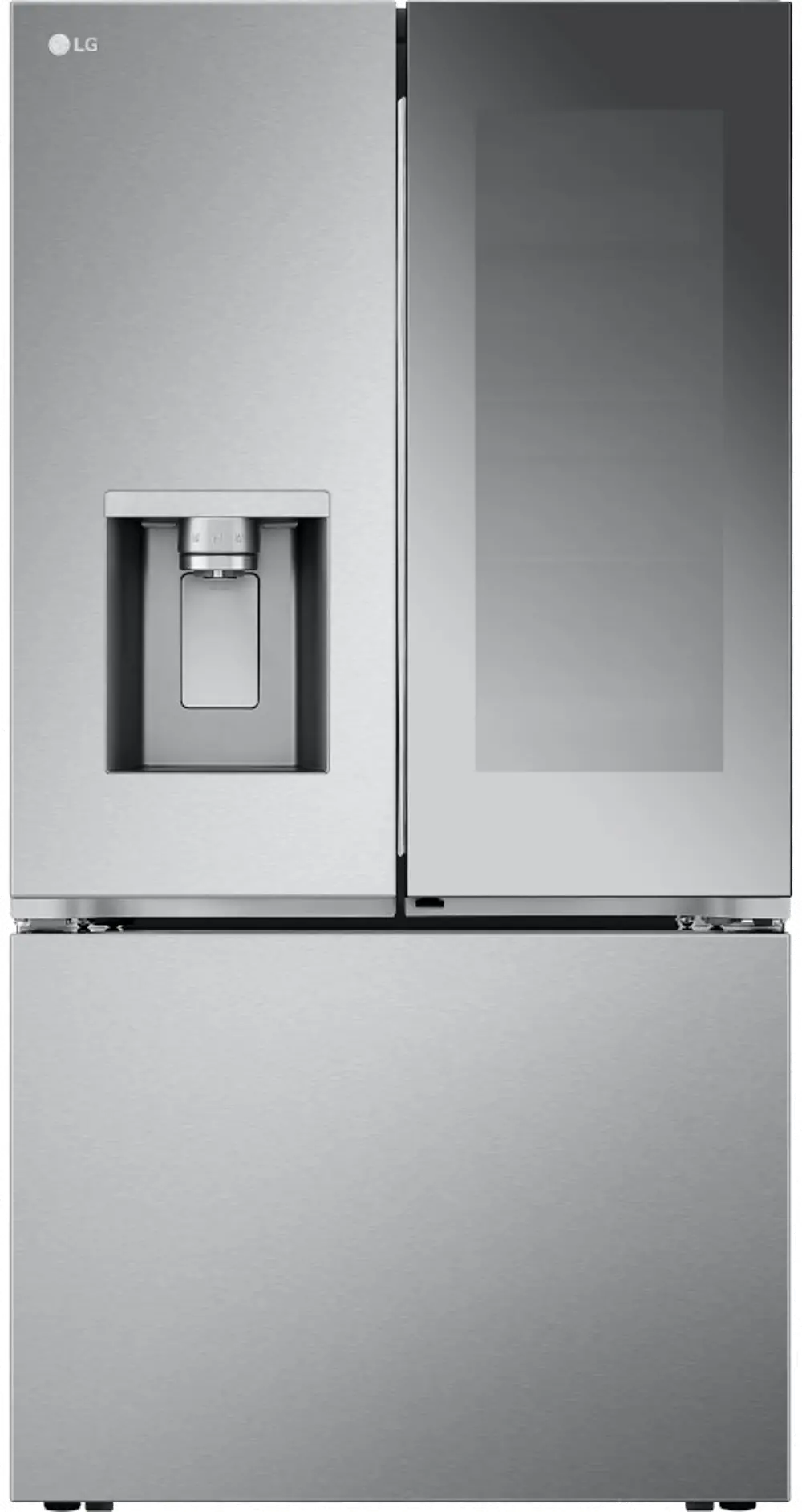 LRYKC2606S LG 26 cu ft InstaView® French Door Refrigerator - Counter Depth Stainless Steel-1