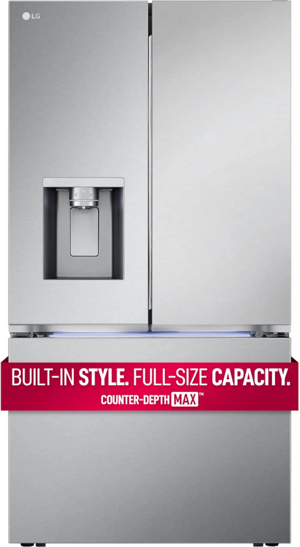 LRYXC2606S LG 25.5 cu ft French Door Refrigerator - Counter Depth Stainless Steel-1