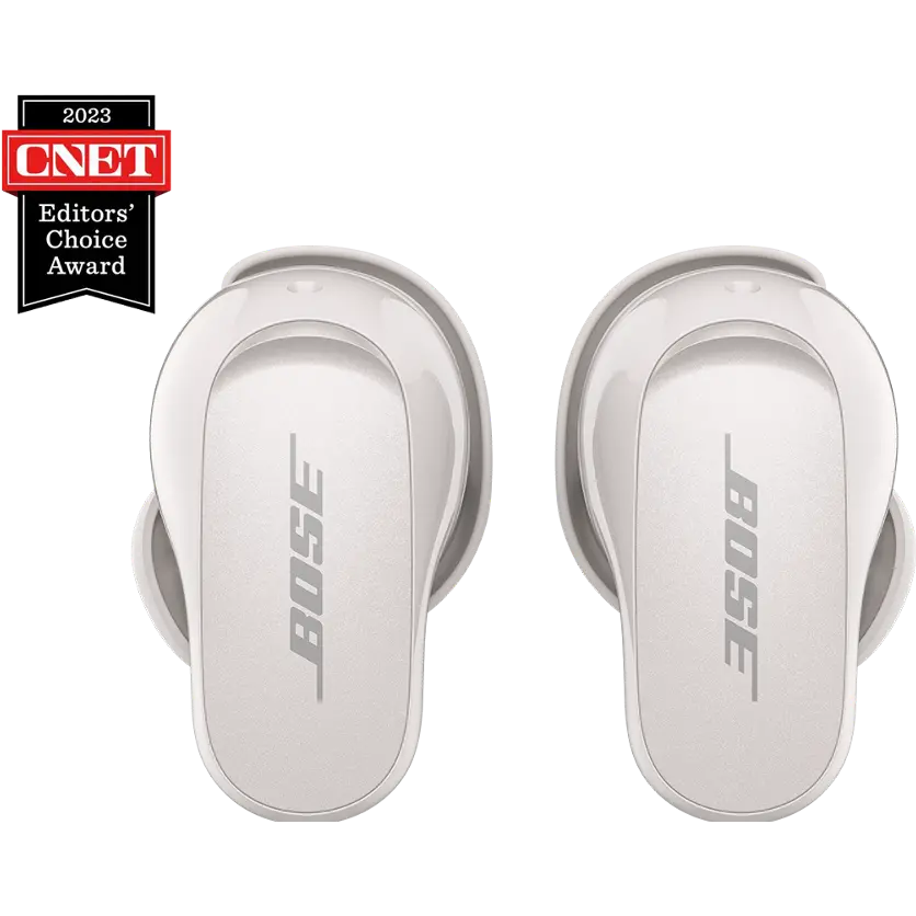 870730-0020 Bose QuietComfort Earbuds II Noise-Canceling True Wireless In-Ear Headphones - White-1