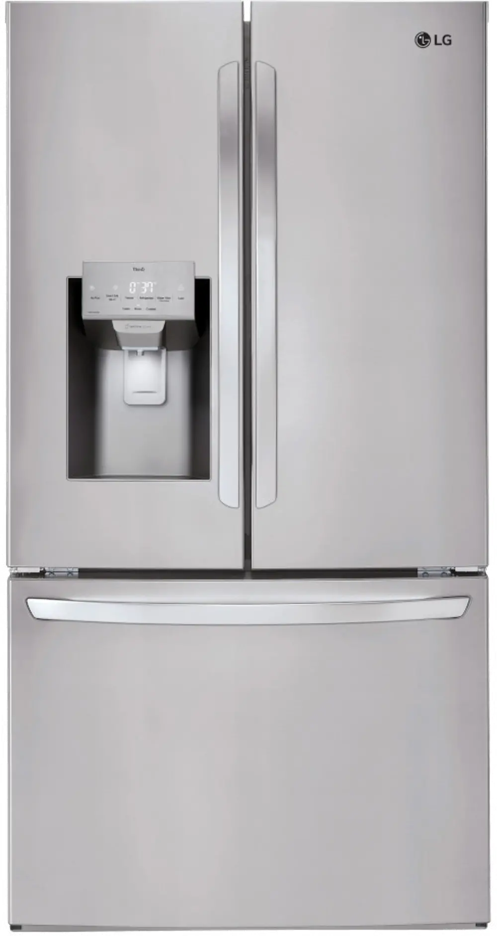 LRFS28XBS LG 28 Cu Ft French Door Refrigerator - Stainless Steel-1