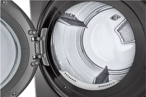 LG Single Unit Electric Front Load Wash Tower - Black Steel LG Single Unit Electric Front Load Wash Tower - Black Steel