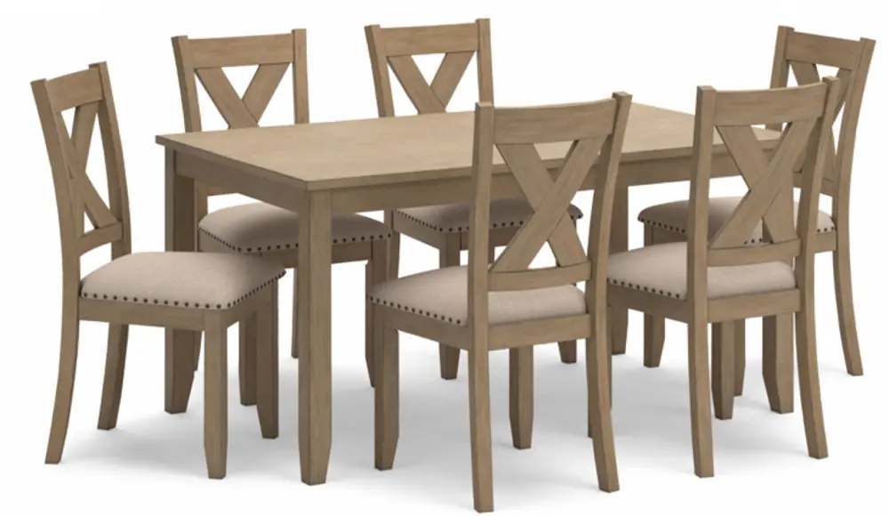 Sand Hollow Brown 7 Piece Dining Room Set-1