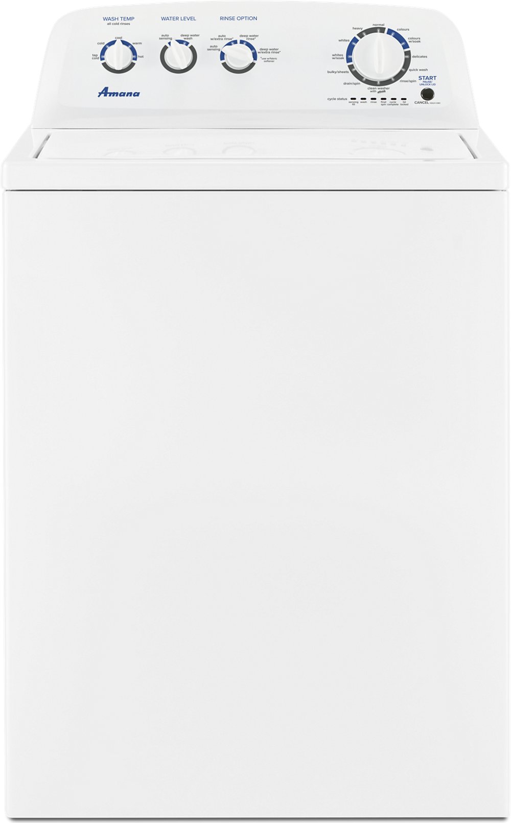 Amana 3.8 cu ft Top Load Washer - White 4519
