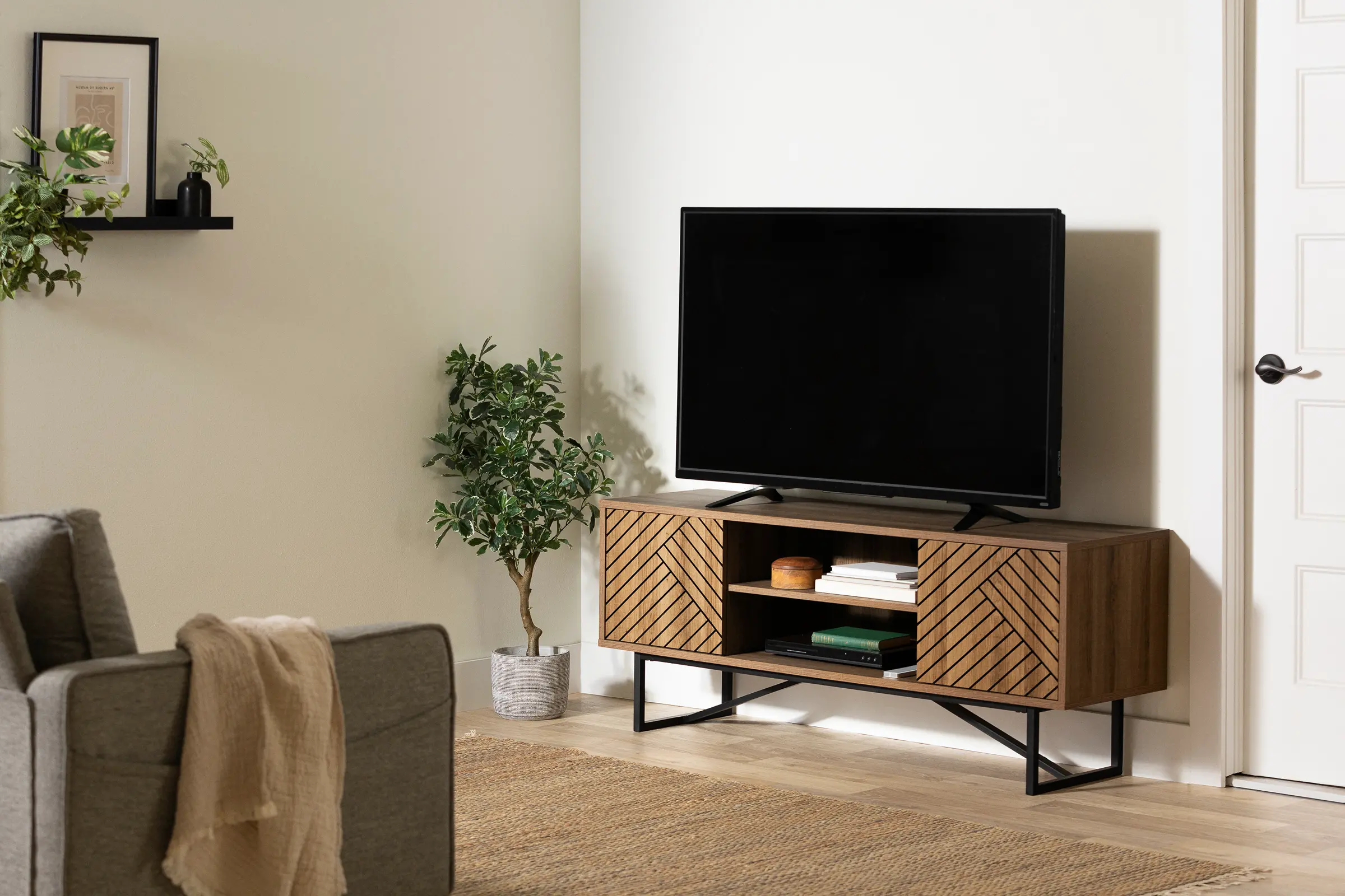 Mezzy Brown 55 TV Stand