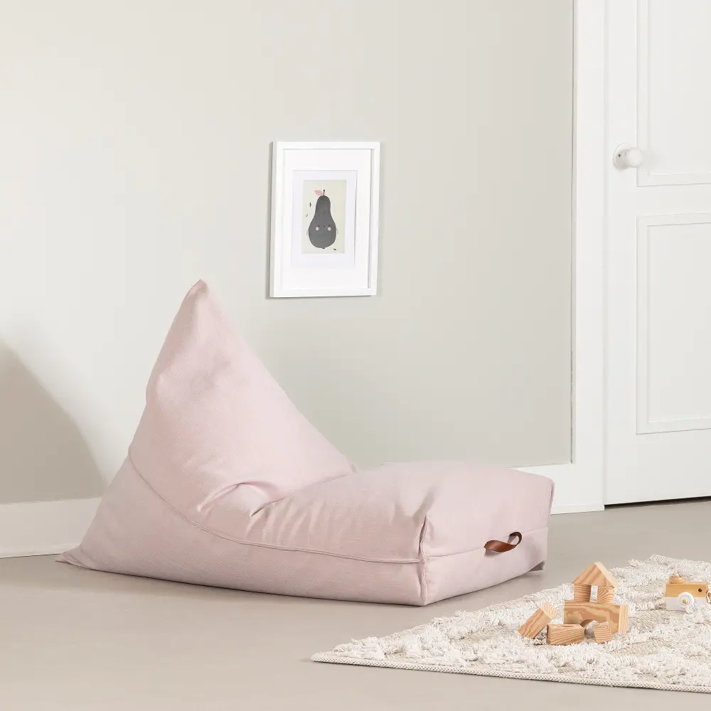 15346 Sweedi Blush Pink Bean Bag Chair-1