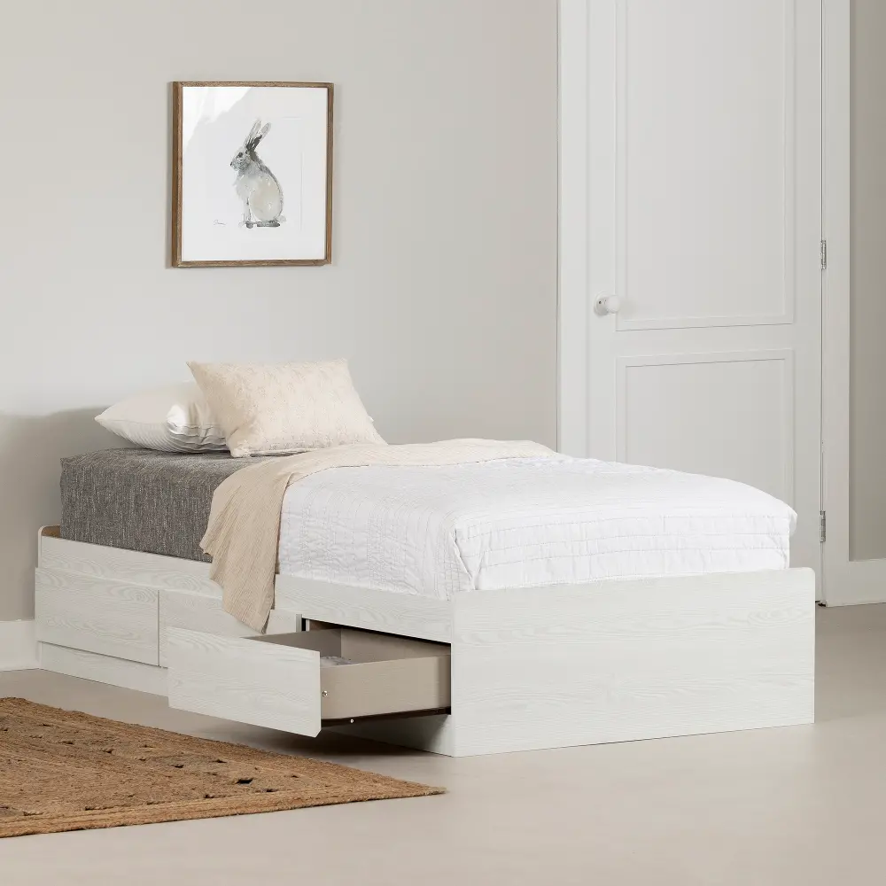 14713 Hazen White Pine Twin Storage Bed-2
