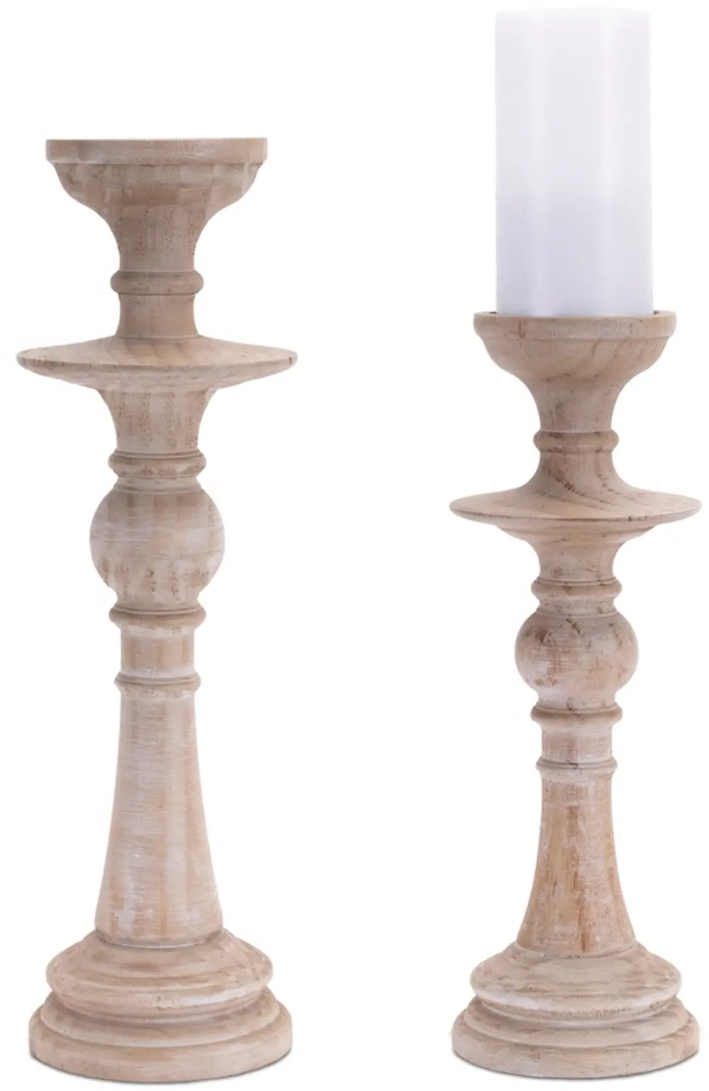 Small Wood Candleholder-1