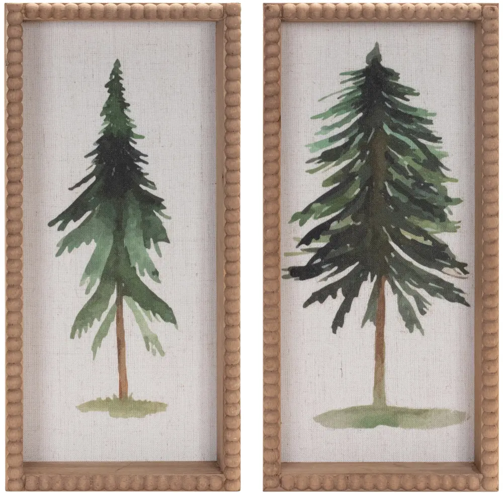 Assorted 15.75 Inch Wood Tree Plaque-1