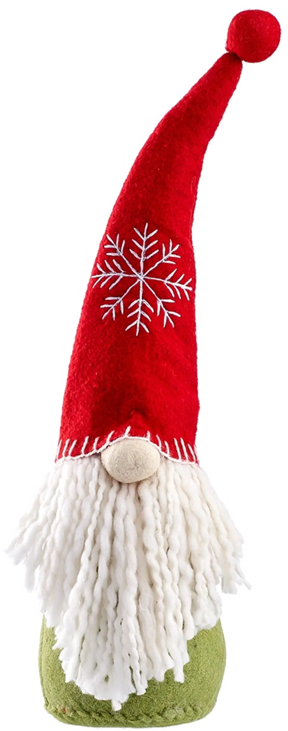18 Inch Snowflake Red and Green Gnome-1