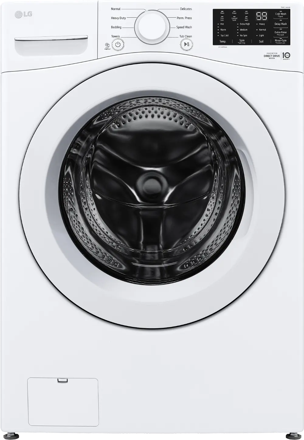 WM3470CW LG 5 cu ft Front Load Washer - White 3470W-1