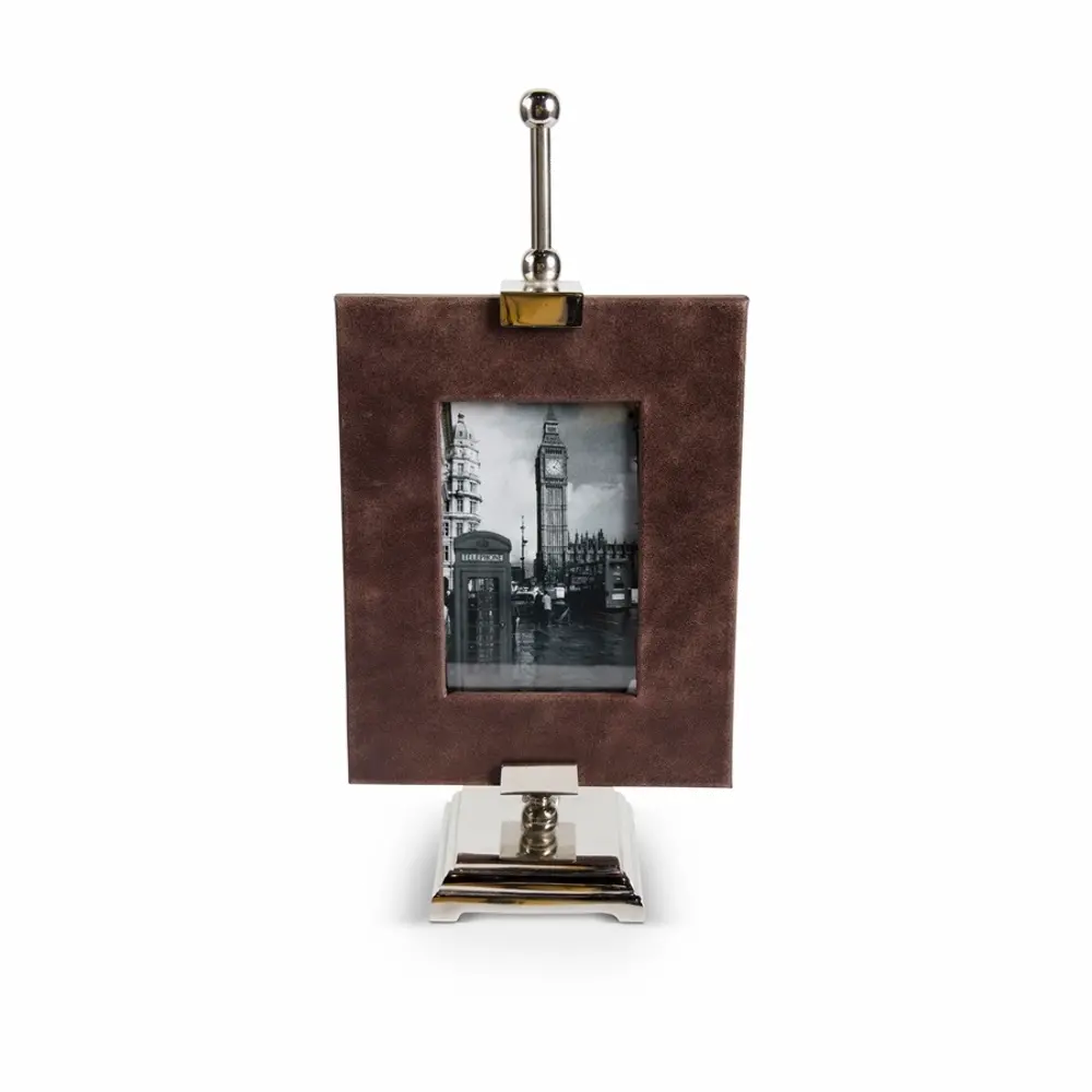 Large Brown Leather Photo Frame-2