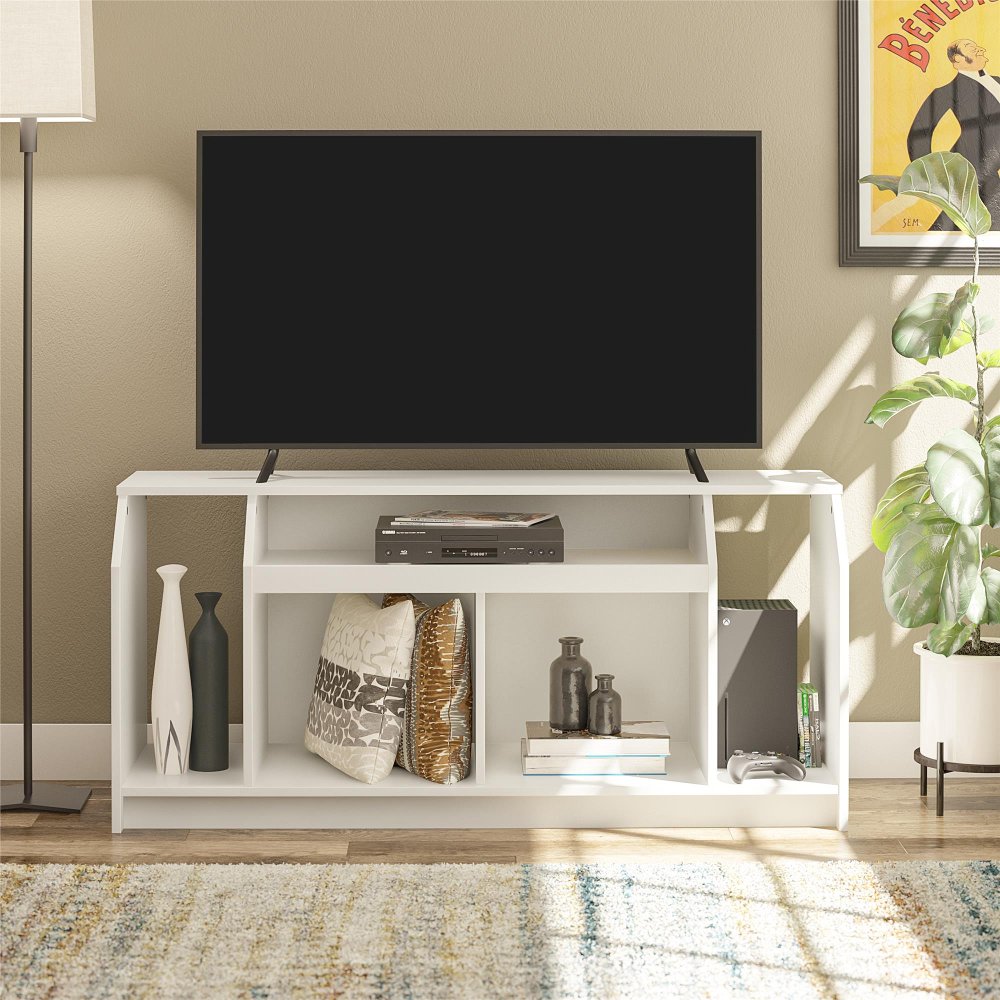 113013582 The Loft 47 White TV Stand sku 113013582