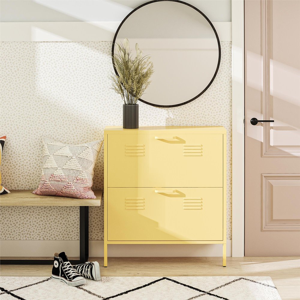 113013884 Cache Yellow Locker-Style Shoe Storage Cabinet sku 113013884