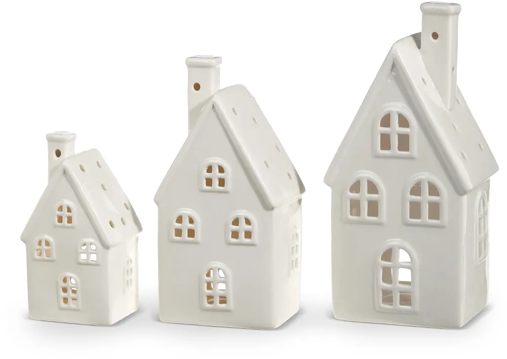 Assorted White Ceramic House RC Willey   Assorted White Ceramic House Rcwilley Image1~1000.webp