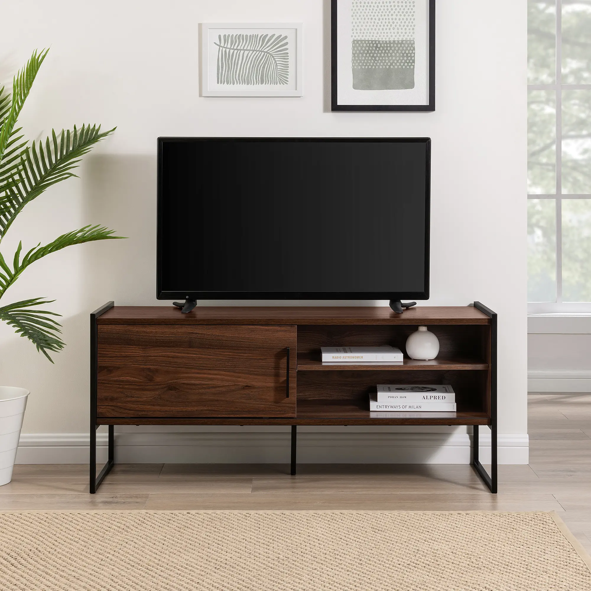 Braxton Dark Walnut 48 TV Stand