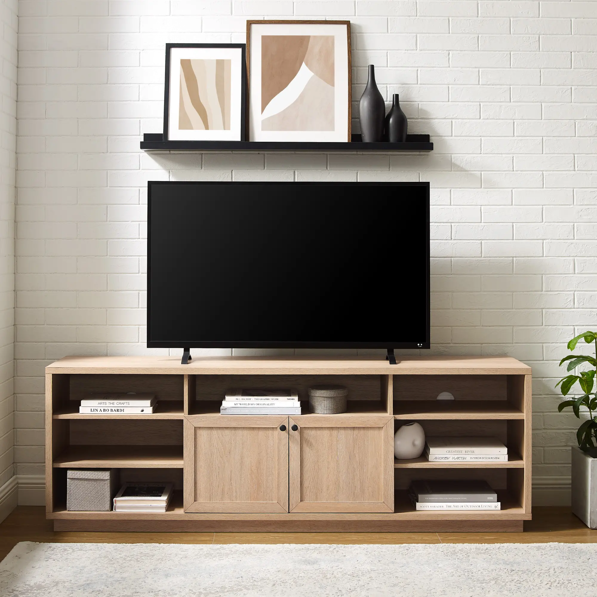 Cody Coastal Oak 70 TV Stand