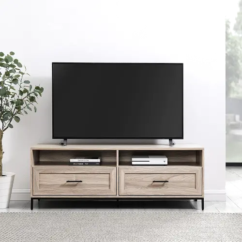 Chevy Birch 56 2 Drawer Low Profile TV Stand RC Willey