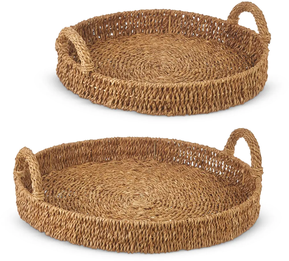 22  Large Seagrass Handle Tray-1