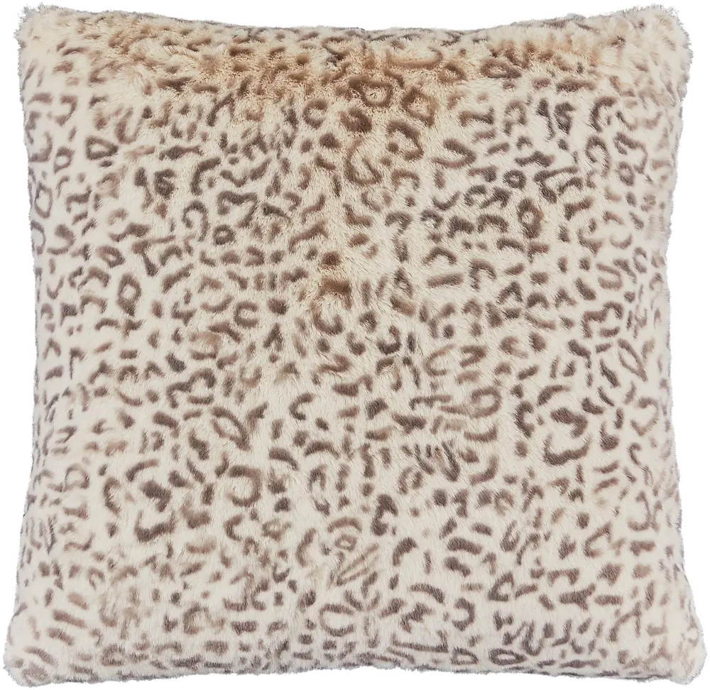 Snow Leopard Square Pillow-1