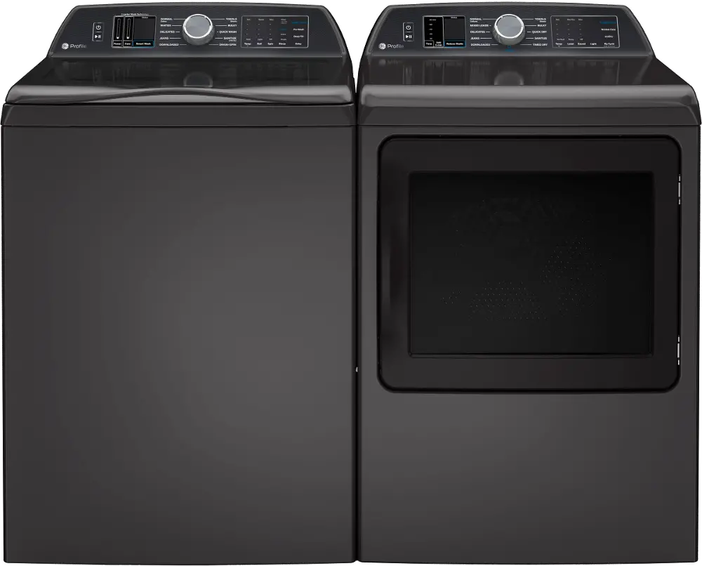 .GEC-700-D/G-ELE--PR GE Profile Electric Washer and Dryer Set - Diamond Gray PT700DG-1