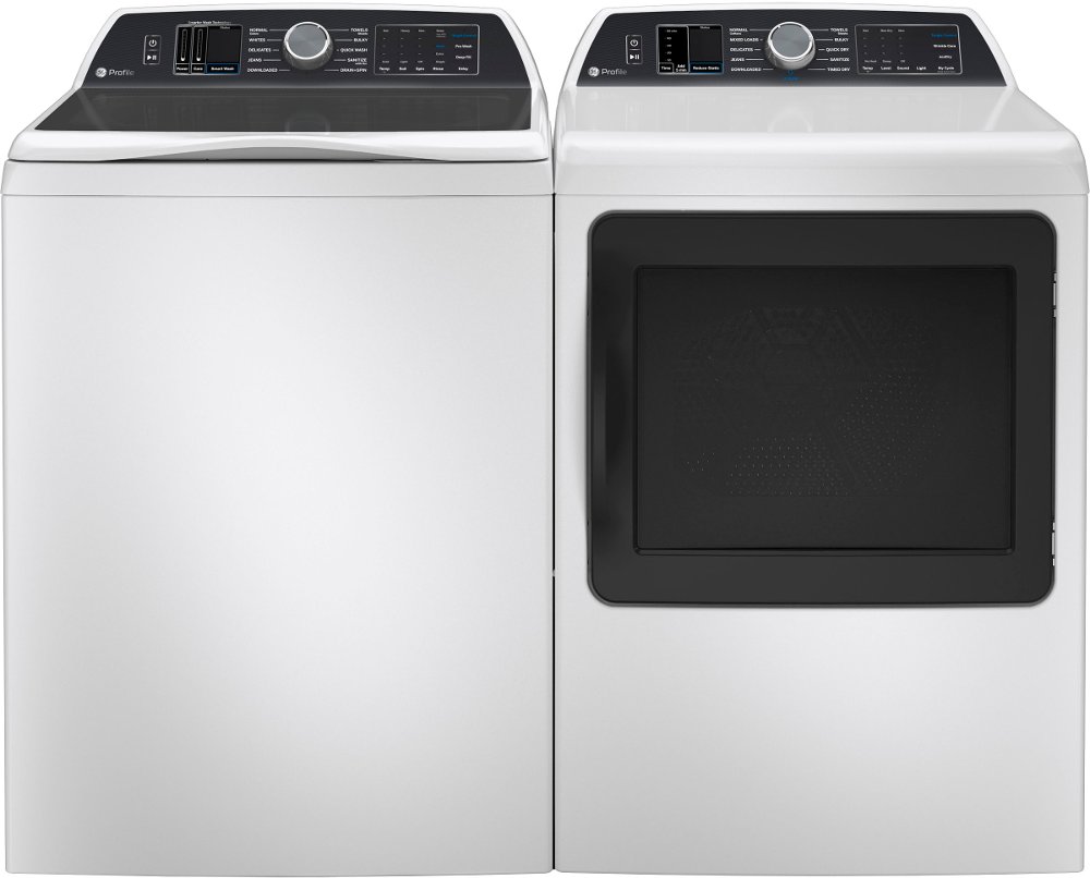 GE Profile Electric Washer and Dryer Set - White PT705WS