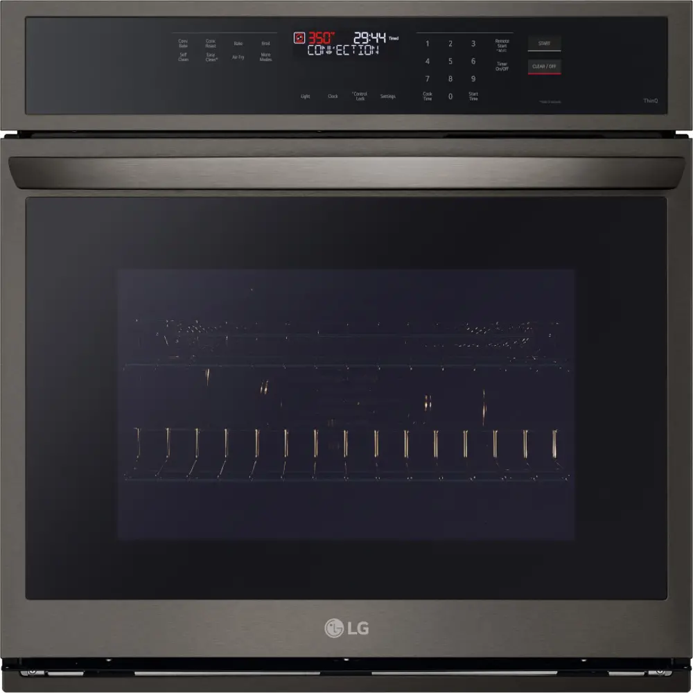WSEP4723D LG 4.7 Cu Ft Smart Convection Wall Oven - Black Stainless Steel-1