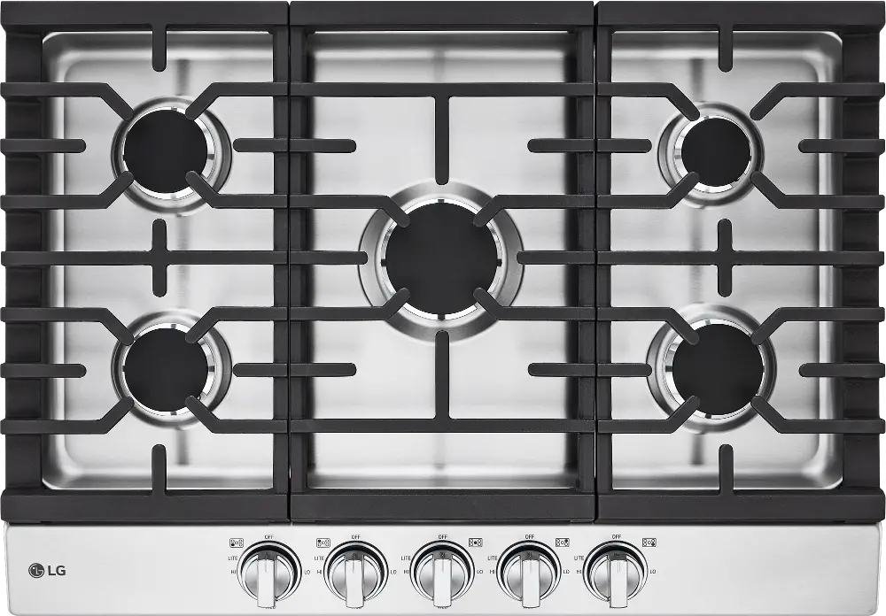 CBGJ3023S LG 30 Inch Gas Cooktop - Stainless Steel-1