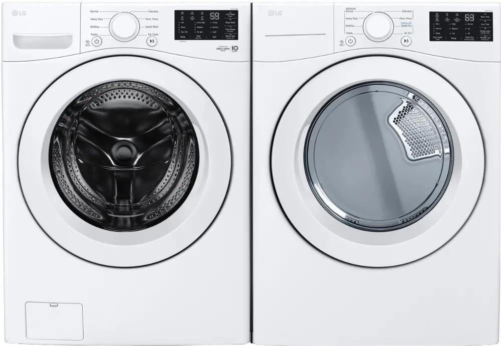 .LG-W/W-3470-ELE--PR LG Electric Washer and Dryer Set - White 3470W-1