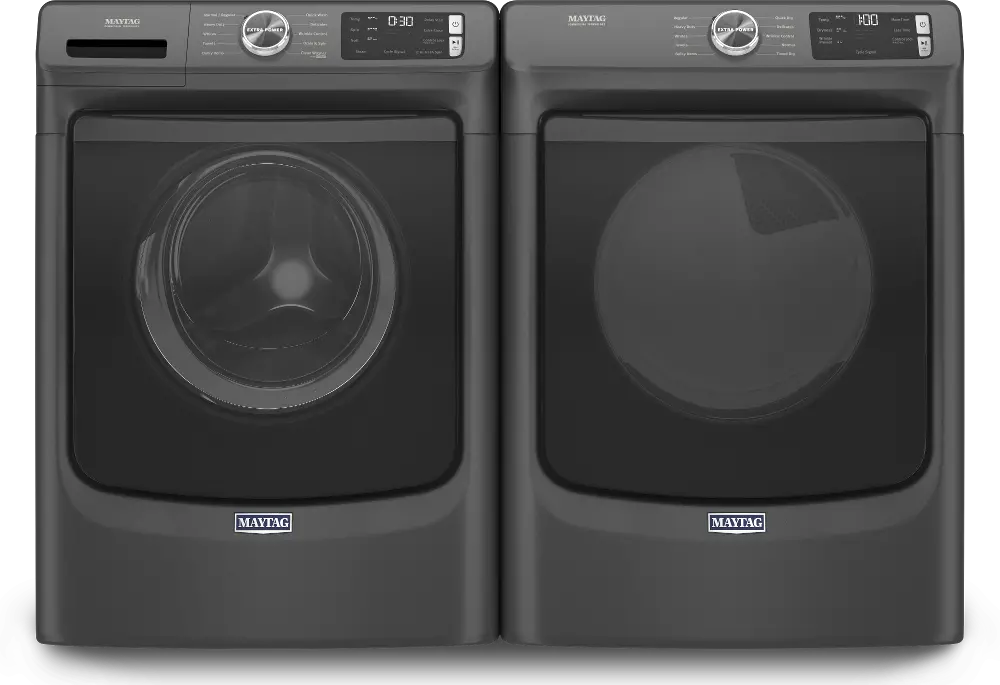 .MAT-B/B-5630-ELE-PR Maytag Front Load Electric Washer and Dryer Set - Black 5630B-1