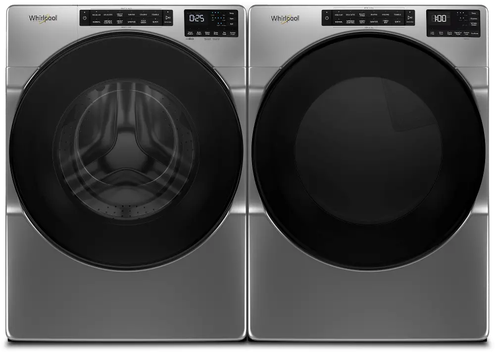 .WHP-CRM-5605-ELE-PR Whirlpool Electric Washer and Dryer Set - Chrome Shadow W5605C-1