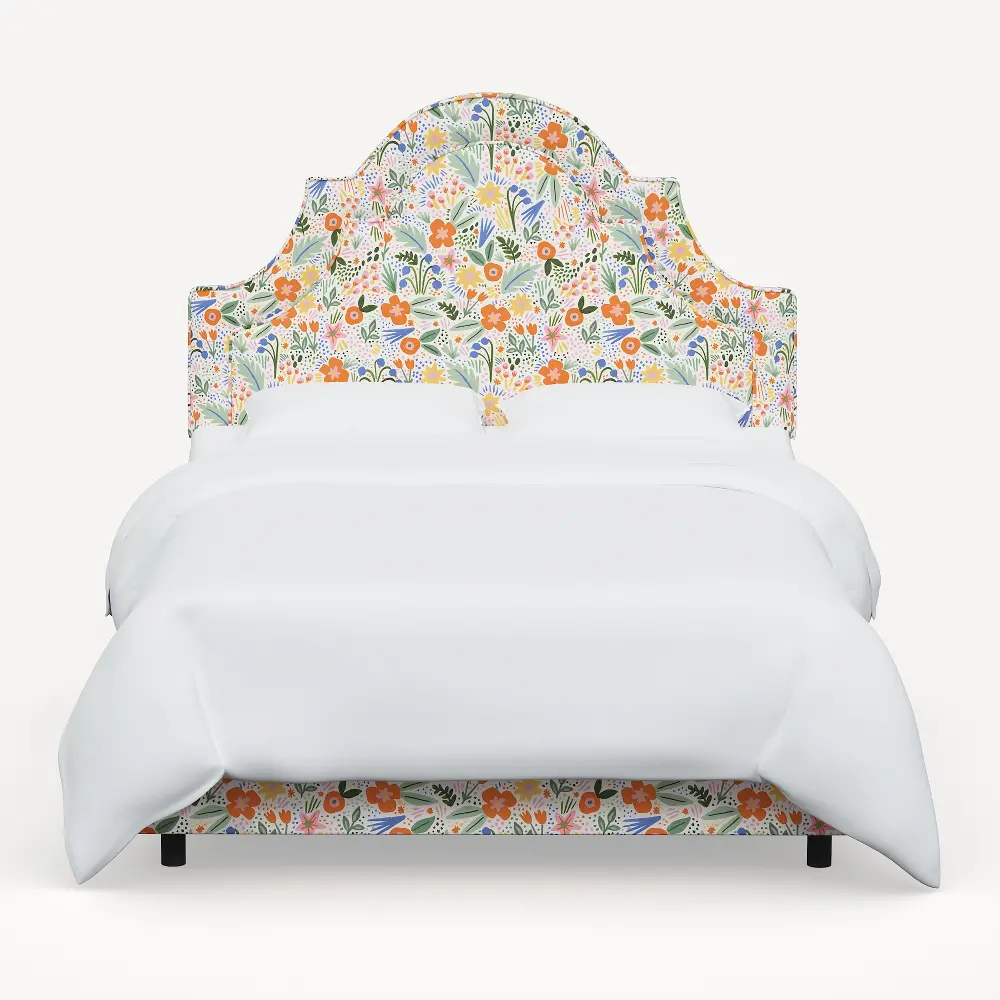 180BEDRPCMRMLTLCB Rifle Paper Co Marion Multi Color Floral Twin Bed-1