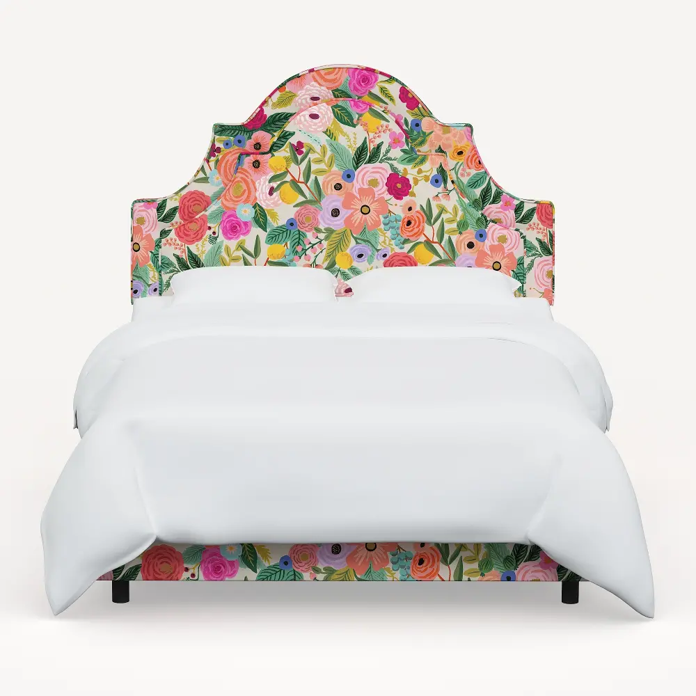 180BEDRPCGRPRTLCB Rifle Paper Co Marion Garden Party Pink Twin Bed-1