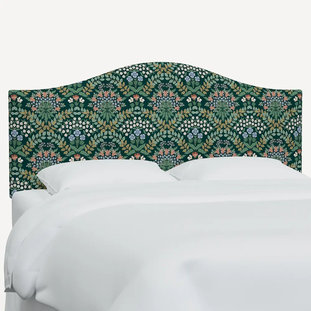 911FRPCBREMRLCB Rifle Paper Co Mayfair Bramble Emerald Full Headboard-1