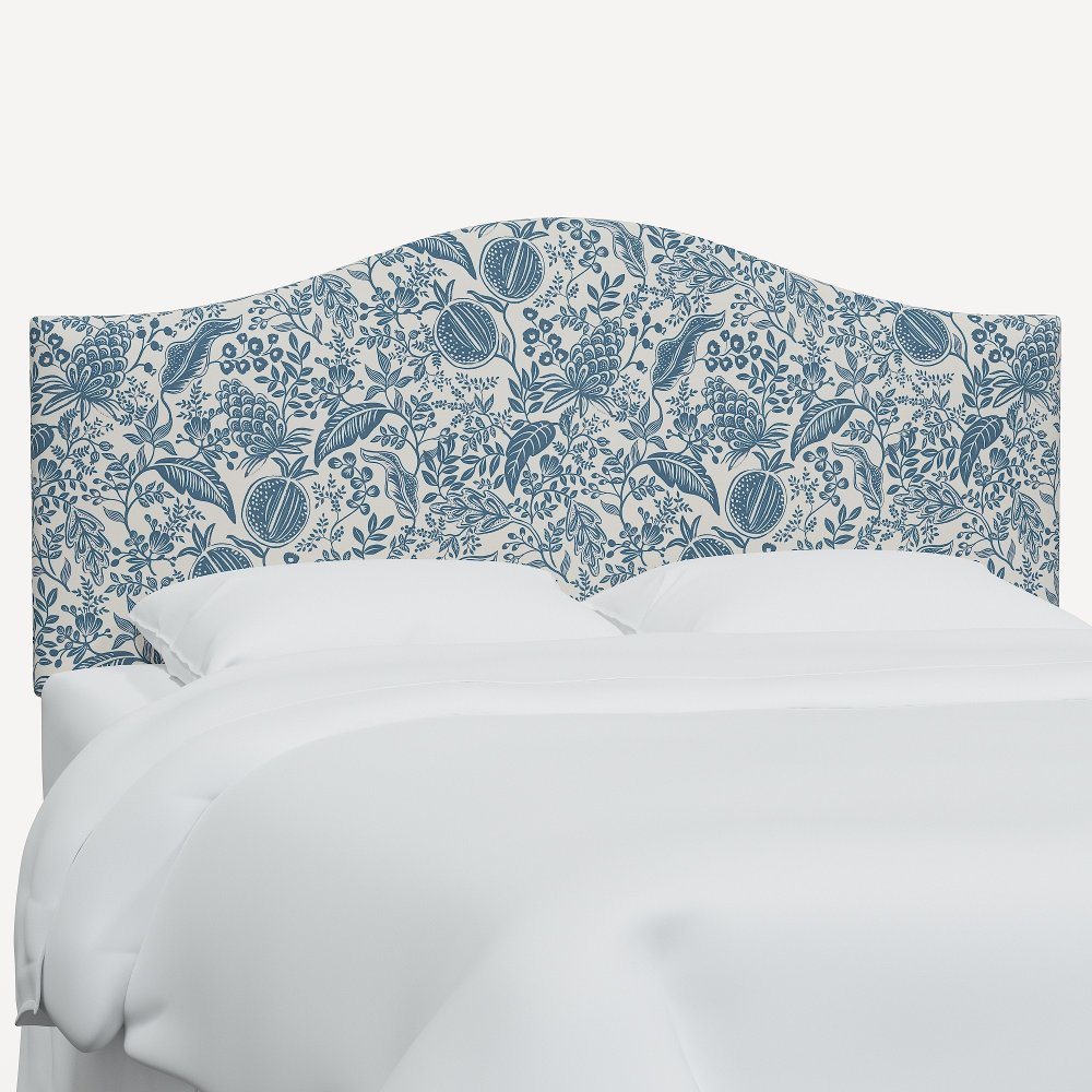 Rifle Paper Co Mayfair Blue Pomegranate Cal-King Headboard