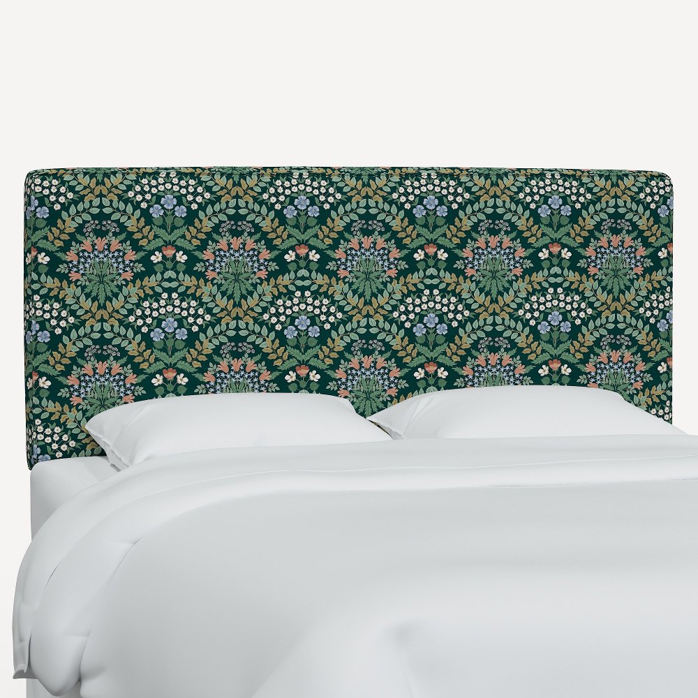 Rifle Paper Co Elly Bramble Emerald Full Headboard