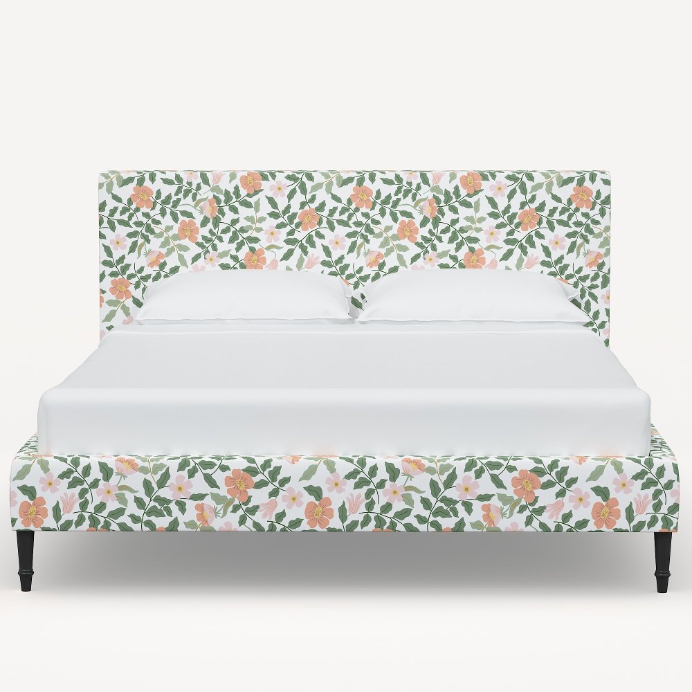 Rifle Paper Co Elly Primrose Blush & Cream Twin Platform Bed