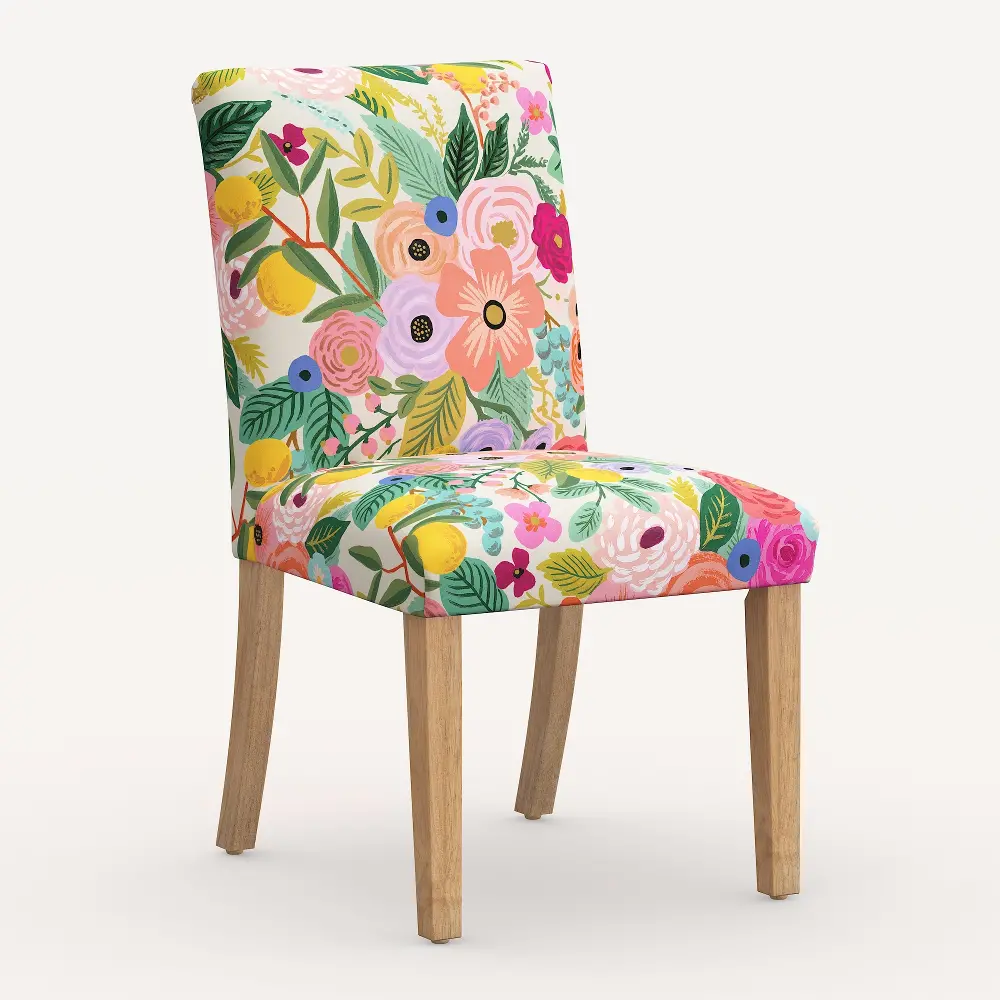 63-6NATRPCGRPRTLCB Rifle Paper Co. Lorraine Garden Party Pink Dining Chair-1
