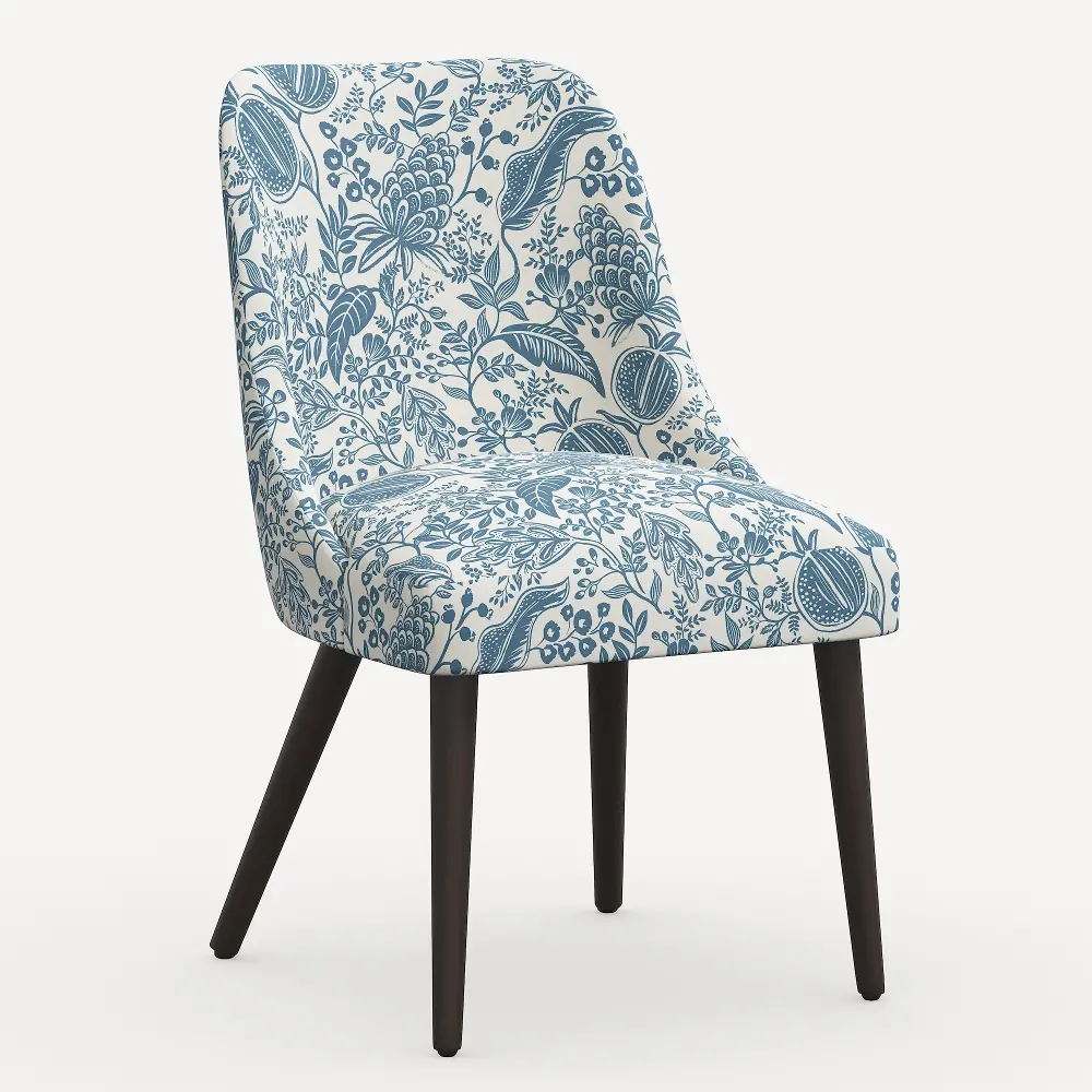 84-6RPCPMBLULCB Rifle Paper Co. Clare Blue Pomegranate Dining Chair-1