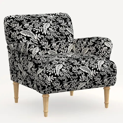 Black and store cream accent chairs